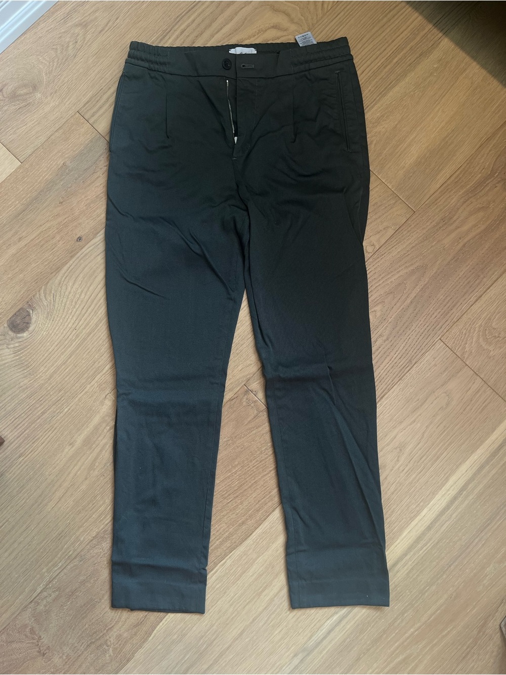 Mr. P straight fit wool blend trousers